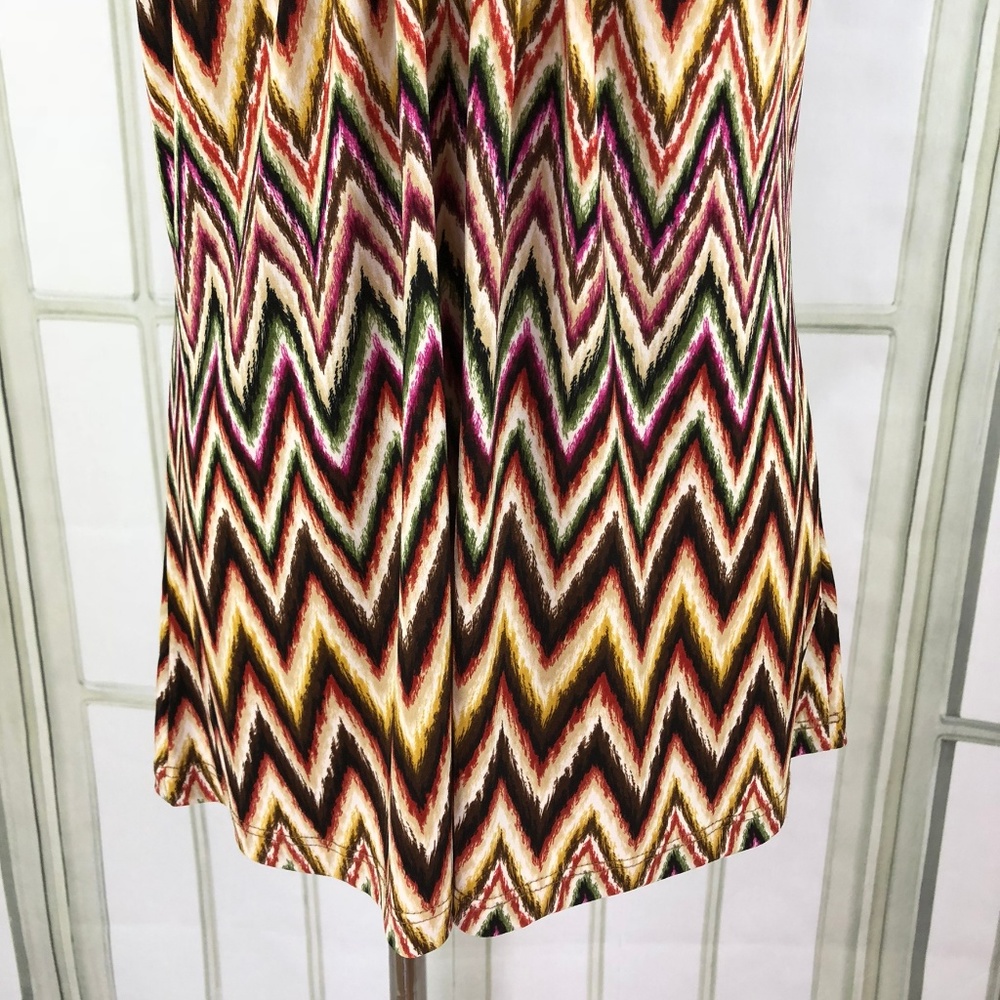 Dressbarn Sleeveless Sequin Trim Slinky Tunic Top - Picture 5 of 8
